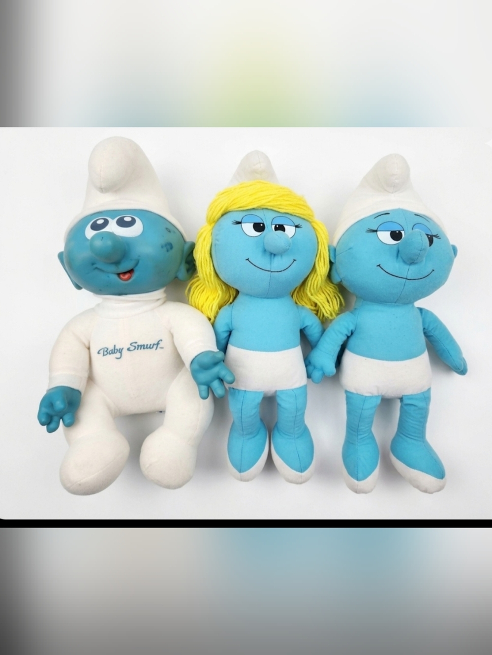 Vintage Ganz Bros Smurfs Plush Set